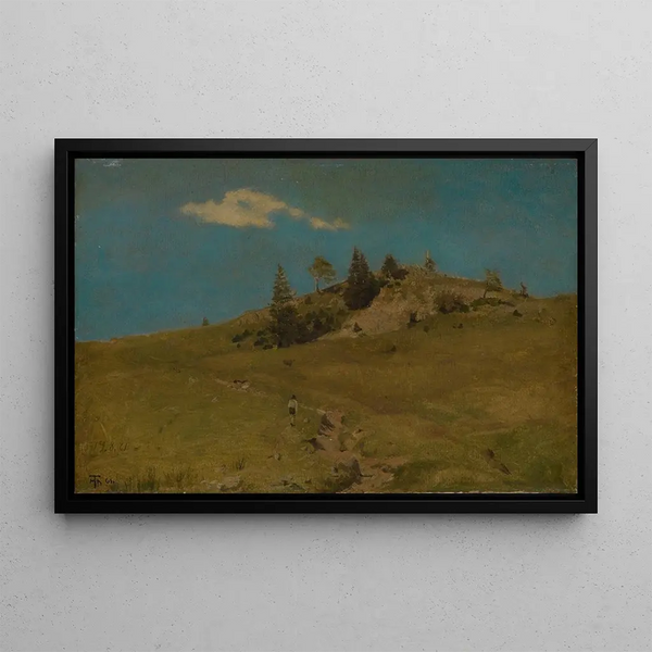 Höhe des Schwarzwalds - Hans Thoma — gerahmtes Bild an der Wand