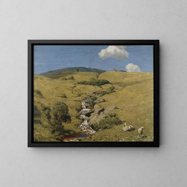 Vista dalla Foresta Nera - Hans Thoma — quadro incorniciato alla parete