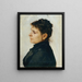 Frau Profil - Hans Tichy — gerahmtes Bild an der Wand