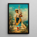 Eine schöne Blumenhändlerin - Hans Zatzka — gerahmtes Bild an der Wand