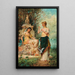 Il m'aime, il ne m'aime pas - Hans Zatzka — framed artwork on a wall
