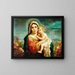 Jungfrau mit Kind - Hans Zatzka — gerahmtes Bild an der Wand
