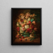 Naturstillleben mit Blumen und Schmetterlingen - Hans Zatzka — gerahmtes Bild an der Wand