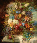 Sommerblumen auf einer Fensterbank - Hans Zatzka — Ansicht des Kunstwerks