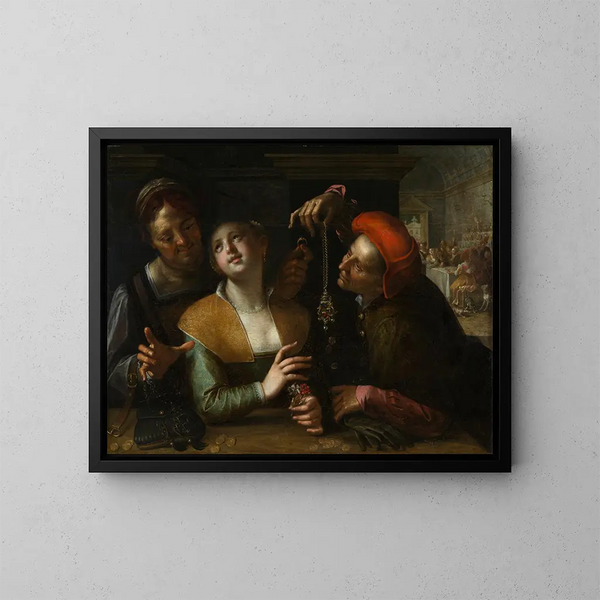 Kuppelszene - Hans von Aachen — gerahmtes Bild an der Wand