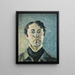 Self-portrait - Harald Giersing — framed artwork on a wall