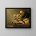 Natura morta con pesce e frutta - Harmen Steenwijck — quadro incorniciato alla parete