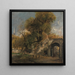 Harnham Gate Salisbury - John Constable — framed artwork on a wall