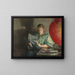 Innenaufnahme am Abend - Harriet Backer — gerahmtes Bild an der Wand