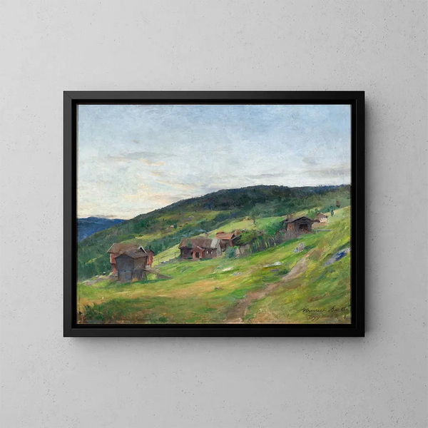 Paesaggio Eggeda - Harriet Backer — quadro incorniciato alla parete
