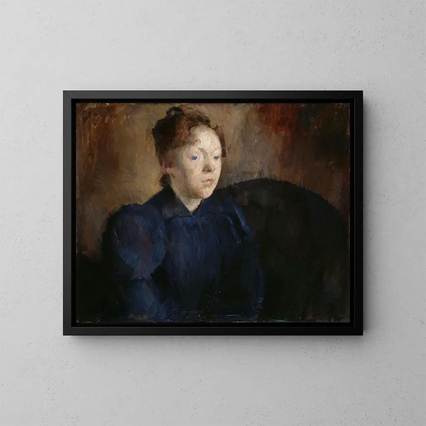 Ritratto di Nenna Janson Nagel b Backer Lunde - Harriet Backer — quadro incorniciato alla parete