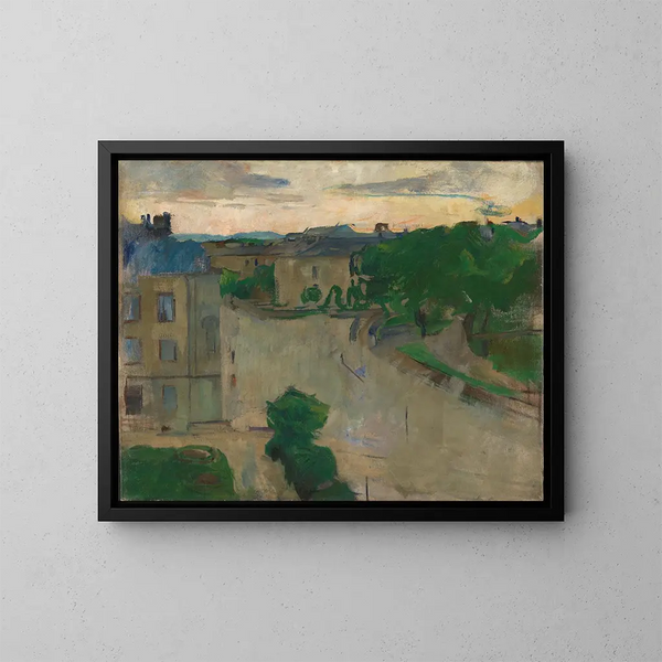 Vista dal mio balcone, Hansteensgate - Harriet Backer — quadro incorniciato alla parete