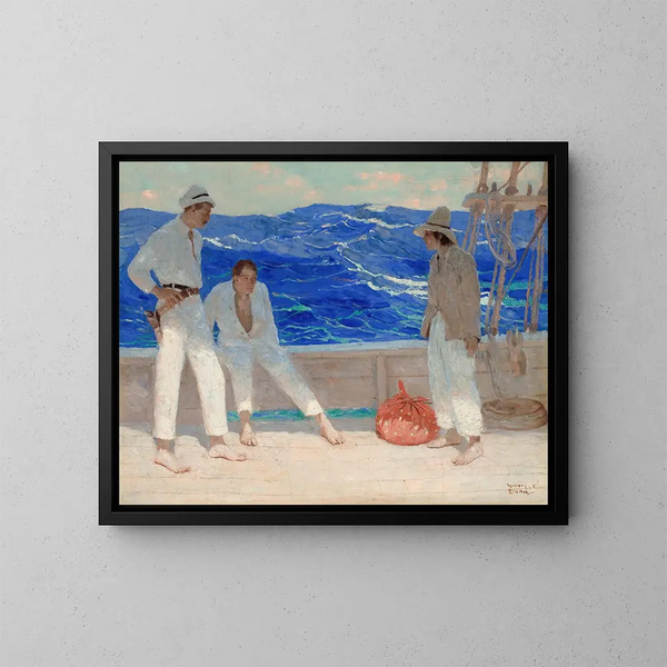 Der illegale Passagier - Harvey T. Dunn — gerahmtes Bild an der Wand