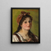 Portrait einer Mädchen - Hedwig Mechle-Grossmann — gerahmtes Bild an der Wand