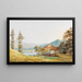 Vista del Tegernsee con il Grande Ombrello - Heinrich Adam — quadro incorniciato alla parete