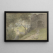 Ansicht von Falkenstein mit Ruine und Kirche im Tal - Heinrich Adolf Valentin Hoffmann — gerahmtes Bild an der Wand