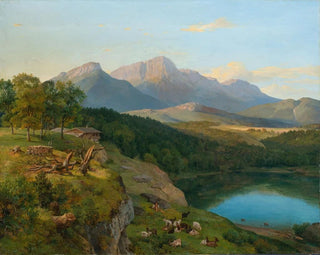 Heinrich Brandes - View of the Untersberg in Berchtesgadener Land.webp