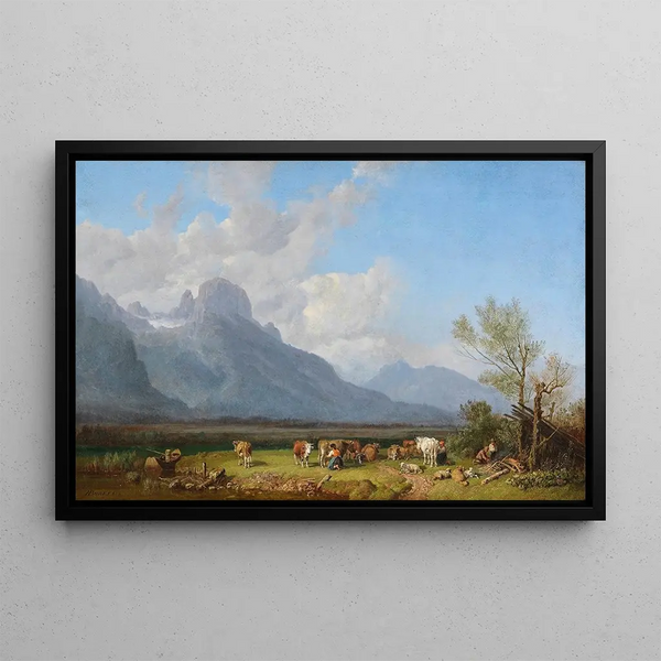 Heinrich Brkel - Viehhirten am Seeufer.webp