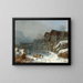 Winter in Rattenberg - Heinrich Bürkel — gerahmtes Bild an der Wand