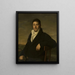 Portrait von Valentin Hellmann - Heinrich Christoph Kolbe — gerahmtes Bild an der Wand