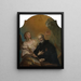 San Giuseppe di Calasanzio che medita con un angelo - Heinrich Lihl — quadro incorniciato alla parete
