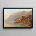 Vue du lac et du village de Brienz - Heinrich Meichelt — gerahmtes Bild an der Wand