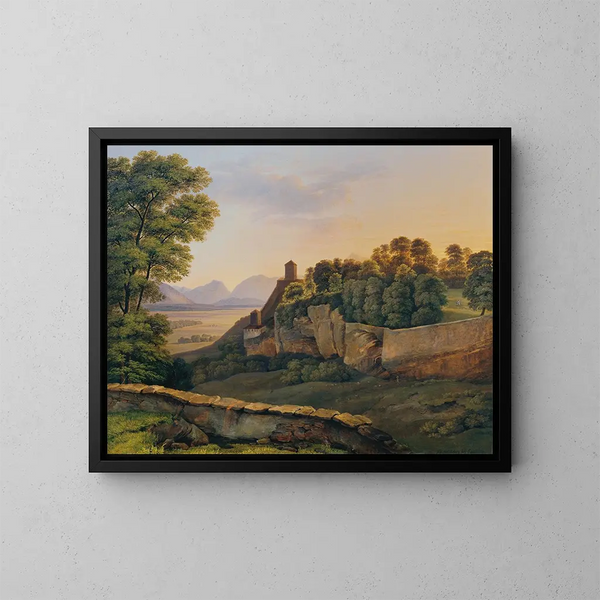 Le Mönchsberg près de Salzbourg - Heinrich Reinhold — quadro incorniciato alla parete