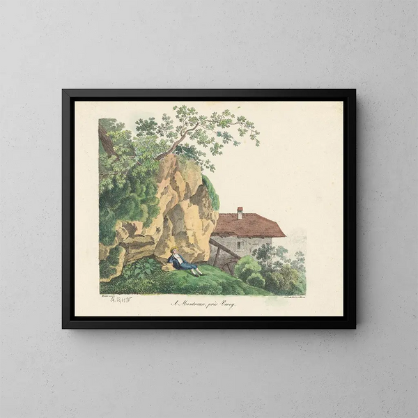 Halle der Berner - Heinrich Rieter — gerahmtes Bild an der Wand