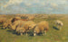 Troupeau de moutons avec chien de berger dans le pâturage - Heinrich von Zügel — Ansicht des Kunstwerks
