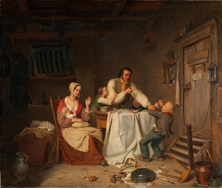 Mahlzeit unterbrochen - Heinrich von Rustige — Ansicht des Kunstwerks