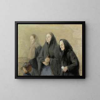 Helene Schjerfbeck - Churchgoers Easter Morning 1895  1900.webp