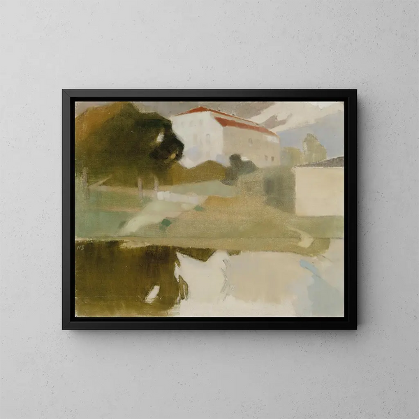 Manoir de Sjundby - Helene Schjerfbeck — quadro incorniciato alla parete