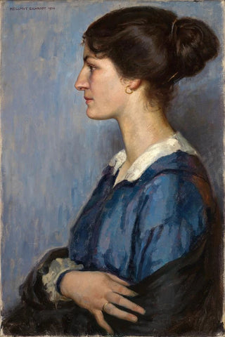 Hellmut Eichrodt - Frauenbildnis im Profil nach links.webp