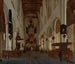 Interno dell'Oude Kerk di Delft rivolto verso ovest - Hendrick Cornelisz van Vliet — vista dell’opera