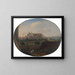 Vista di Roma da un giardino, guardando verso sud in direzione di San Giovanni in Laterano, vista da dietro - Hendrick Frans van Lint — quadro incorniciato alla parete