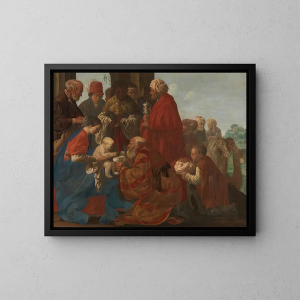 L'Adoration des Rois - Hendrick Ter Brugghen — gerahmtes Bild an der Wand