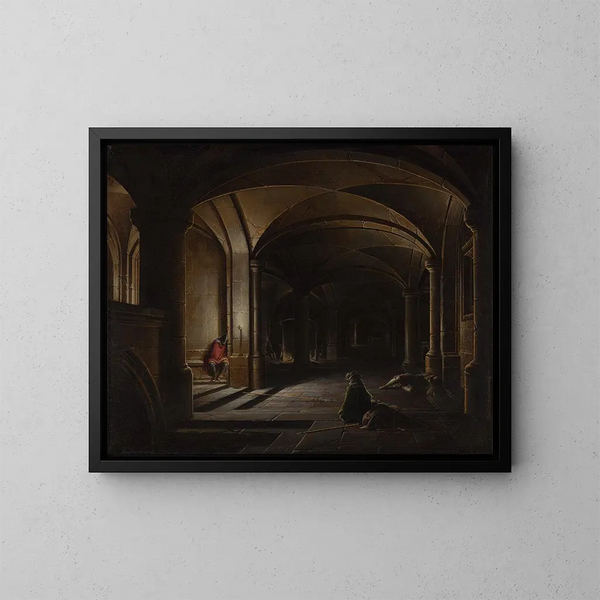 Die Befreiung des heiligen Petrus - Hendrick van Steenwijck der Jüngere — gerahmtes Bild an der Wand
