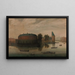 Blick auf den Binnen-Amstel mit dem Rondeel - Hendrik Cornelisz Vroom — gerahmtes Bild an der Wand