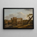 View of the North and East Facades of Hever Castle, Kent - Hendrik de Cort — framed artwork on a wall