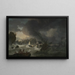 Der Schiffsbruch - Hendrik Kobell — gerahmtes Bild an der Wand