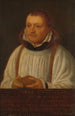 Portrait painting of Huybert Duyfhuys circa 1515-1581 Pastor of the Saint-Jacques Church Utrecht - Hendrik Martensz Sorgh — artwork view