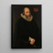 Portrait of Antonius Antonides van der Linden Doctor in Amsterdam - Hendrik Meerman — framed artwork on a wall