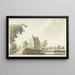 Auberge de Voetangel sul canale di Utrecht - Hendrik Tavernier — quadro incorniciato alla parete