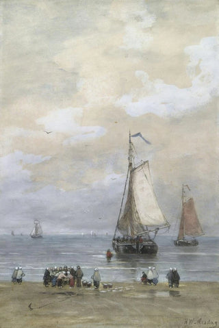 Hendrik Willem Mesdag - Sorting The Catch.webp