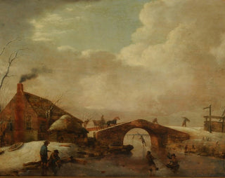 Hendrik Willem Schweickhardt - Winter Landscape.webp