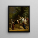 Im Garten - Henri-Charles-Antoine Baron — gerahmtes Bild an der Wand
