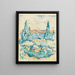 Antibes - Henri-Edmond Cross — quadro incorniciato alla parete