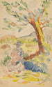 Femme sous un arbre - Henri-Edmond Cross — vista dell’opera