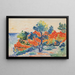 Les Roches rouges Agay - Henri-Edmond Cross — gerahmtes Bild an der Wand