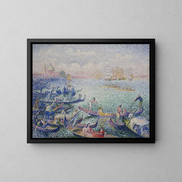 Regatta in Venedig - Henri-Edmond Cross — gerahmtes Bild an der Wand